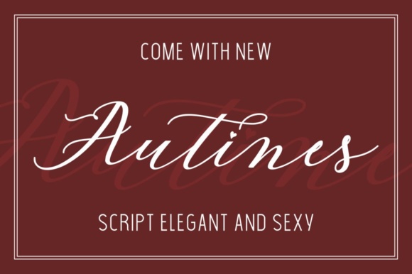 Autines Font: A Modern Script for Editorial Design