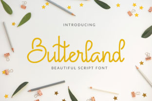 Butterland Font Review: A Smooth Script for Elegant Branding