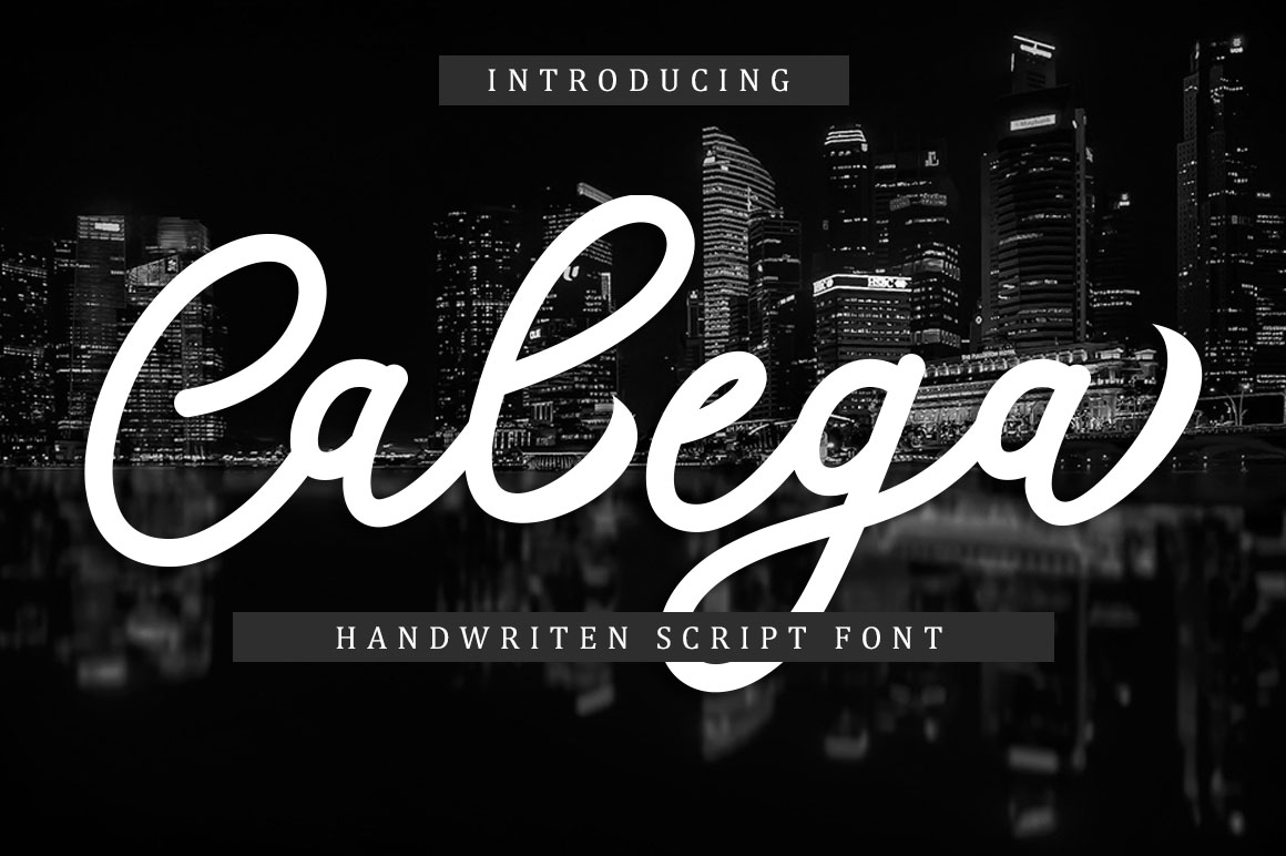Calega: The Modern Script Font for Editorial Design