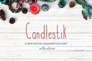 Candlestik: The Handwritten Typeface for Festive Digital Brands