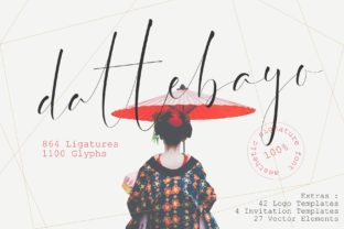 Dattebayo: A Luxurious Script Typeface for Elegant Web Design