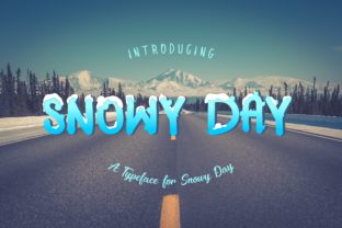 Snowy Day: A Playful Typeface for Winter Web Design