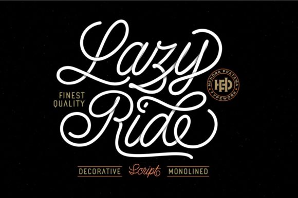 Upgrade Your Brand Identity with the Lazy Ride Typeface